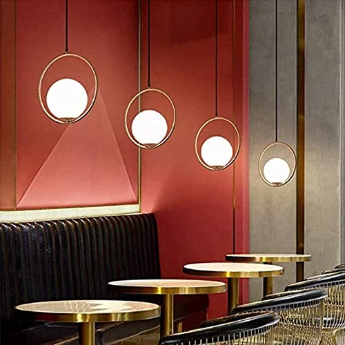 Modern Gold Globe Industrial Pendant Light - 100cm