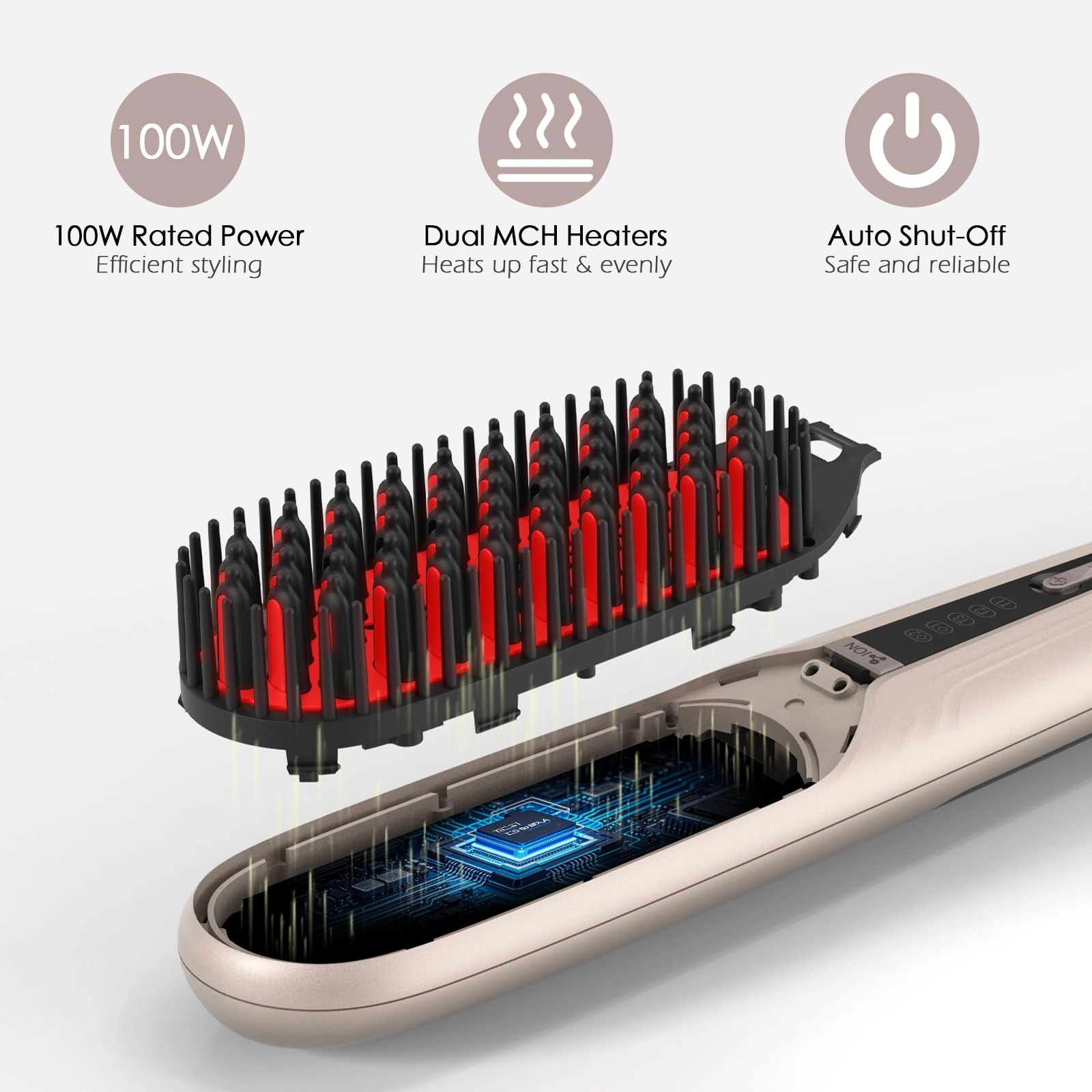 Steam Hair Straightener Brush