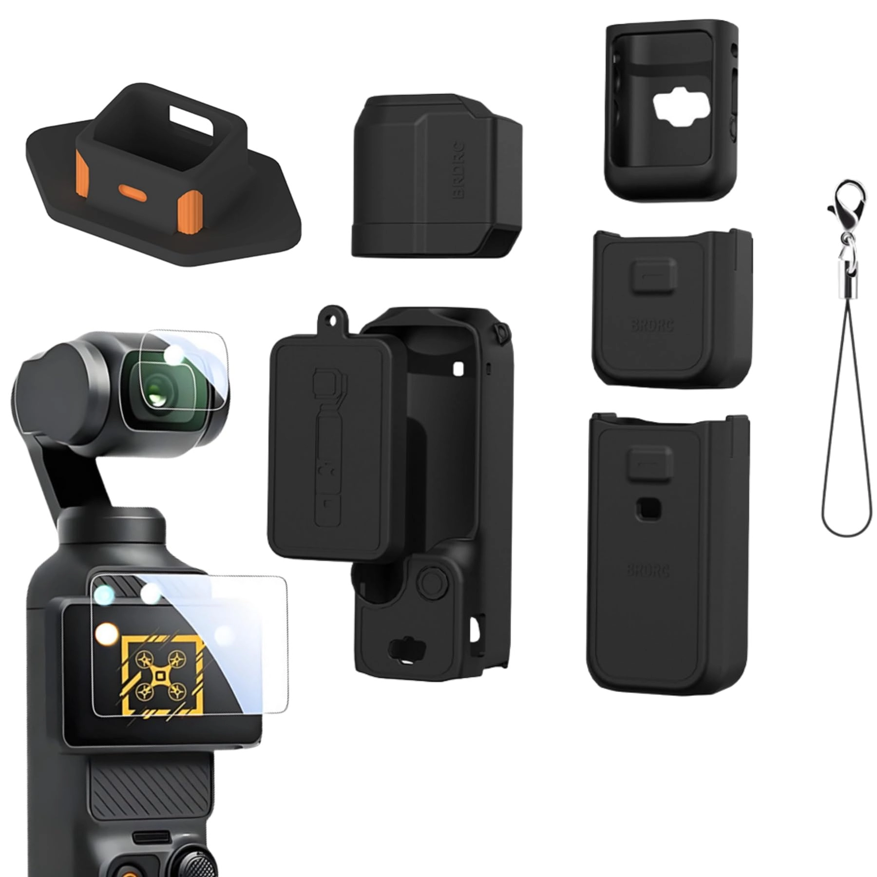 Cydiva Pocket 3 Glass Screen&Silicone Protective Case Set - DJI Osmo Pocket 3