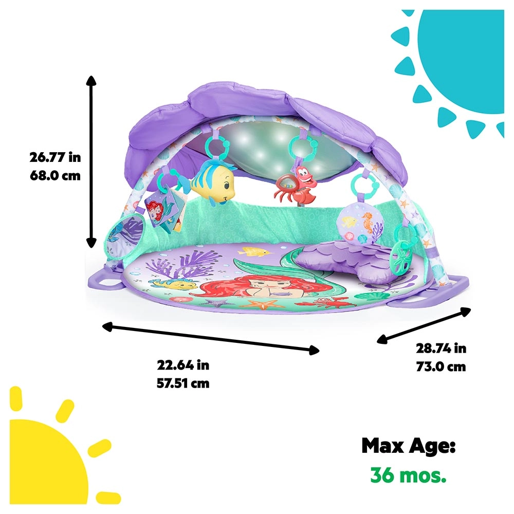 Twinkle Trove Lights & Music Activity Gym - Mermaid 0 month