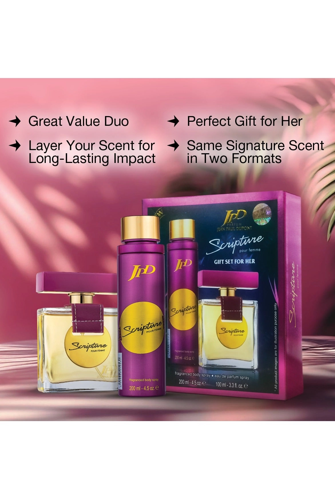 Scripture Pour Femme Eau de Parfum - 100ml + Body Spray - 200ml