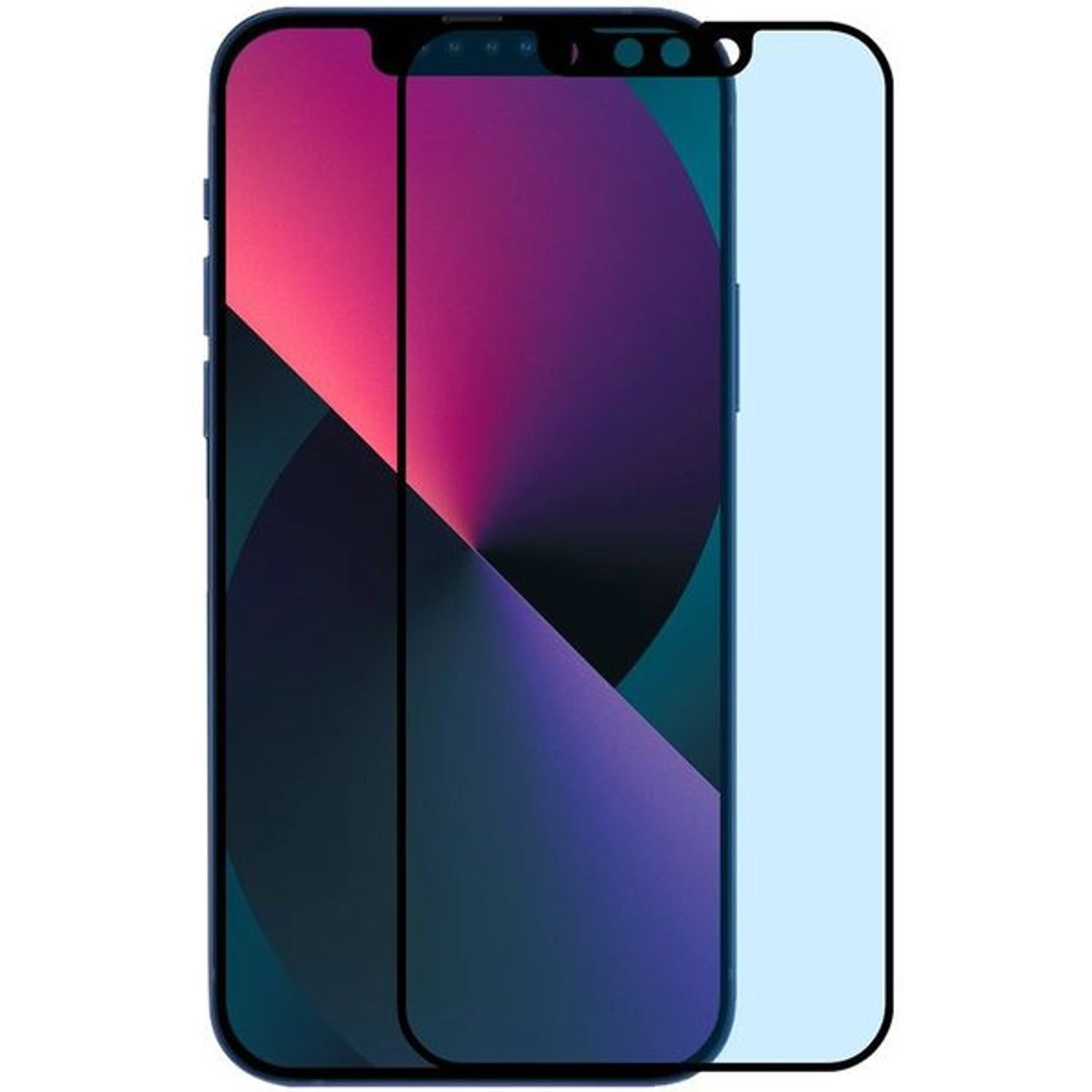 Blue Light Blocking Anti-Bacterial Tempered Glass Screen Protector for iPhone 13 / iPhone 13 Pro