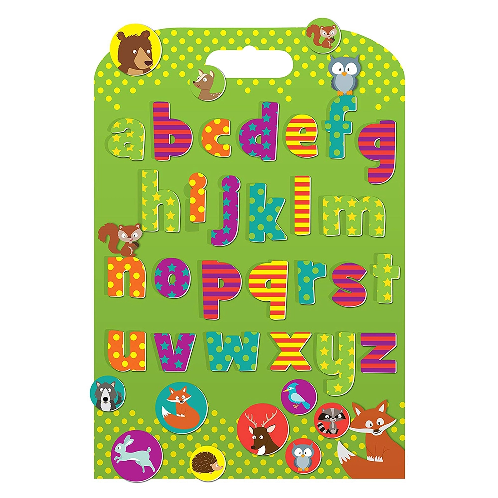 Fiesta Crafts Woodland Alphabet Sticker Book 37 pcs