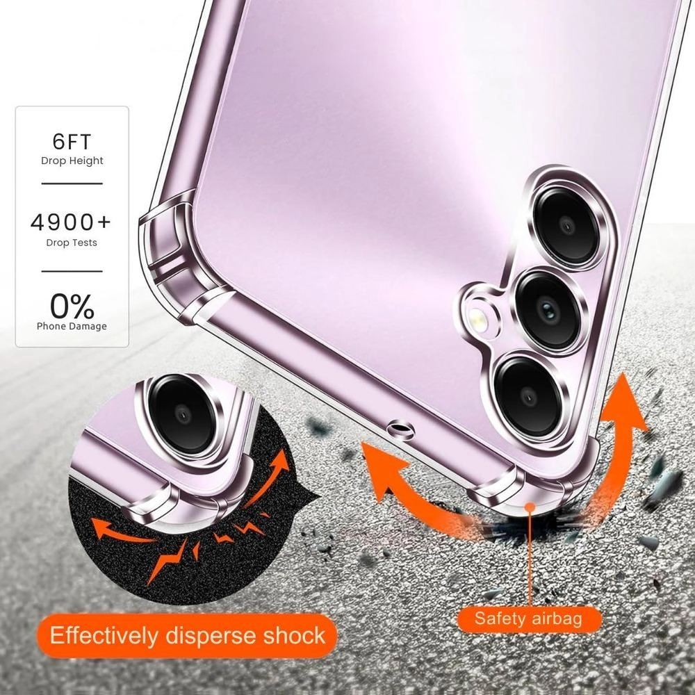 Transparent Cover + Tempered Glass Case for Samsung Galaxy A36