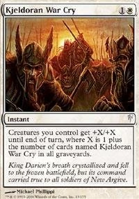 Wizards of the Coast Kjeldoran War Cry - Coldsnap Common