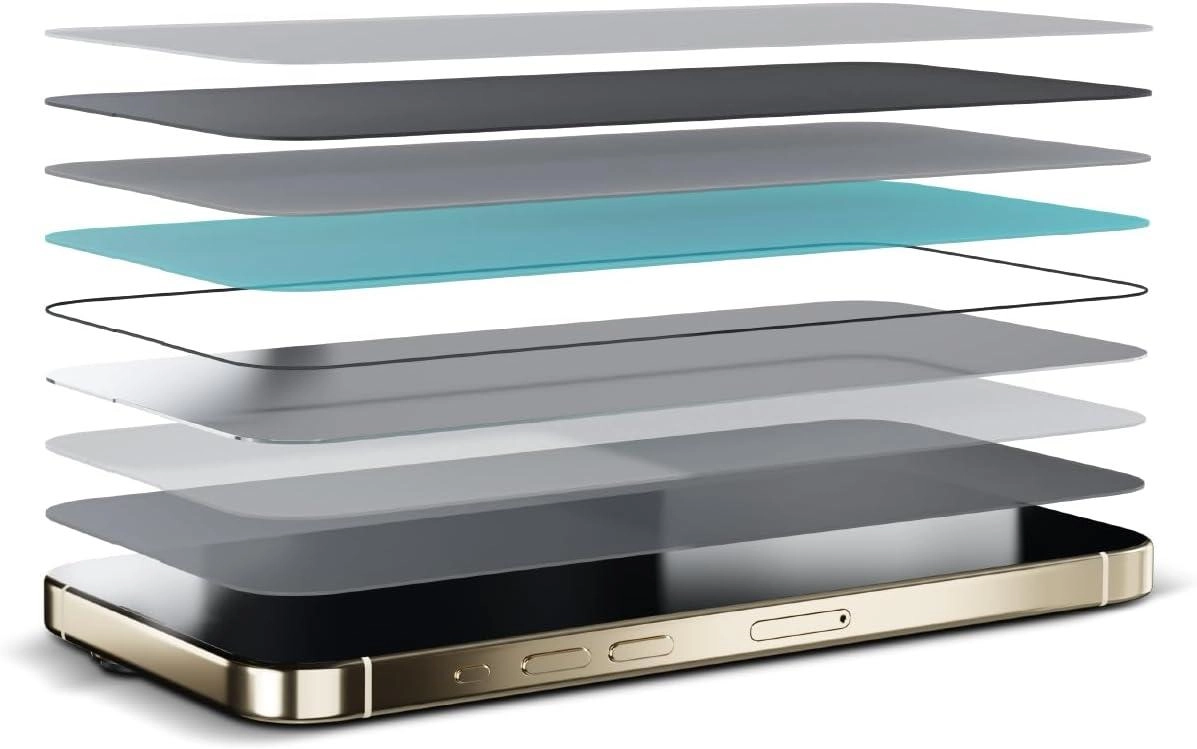 Full Coverage Tempered Glass Screen Protector for iPhone 15 Pro