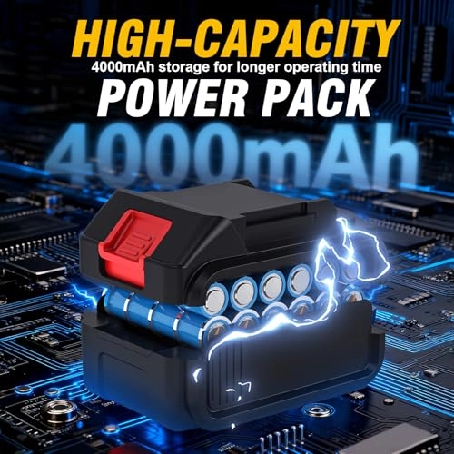 Cordless Brushless Power Drill - 4000 Milliamp Hours