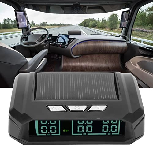 Tire Pressure Monitoring System - 6 Sensors Wireless Solar Powered