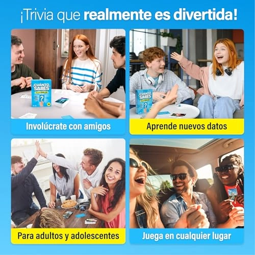 How Much Do You Know?: 1200 Questions - Trivia Card Game (Spanish)