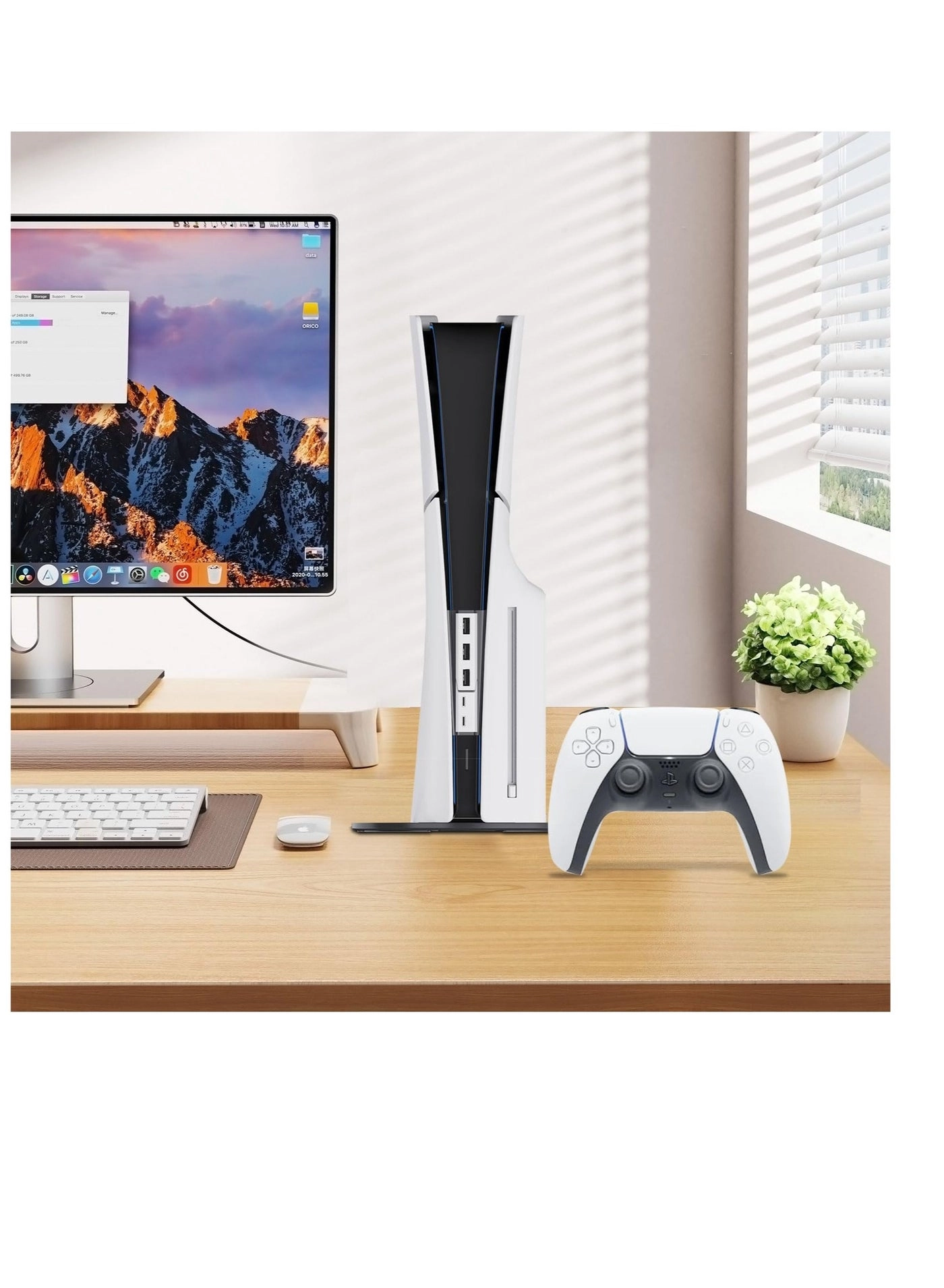 5 Ports USB Hub - PS5 Slim 2 Type C + 3 USB-A 2.0