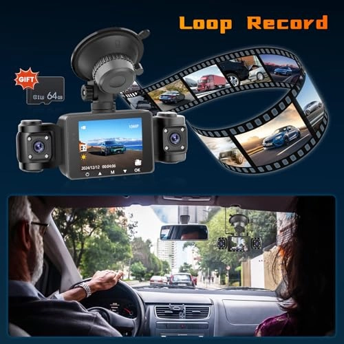 4 Channel Dash Cam - 1080P 30FPS