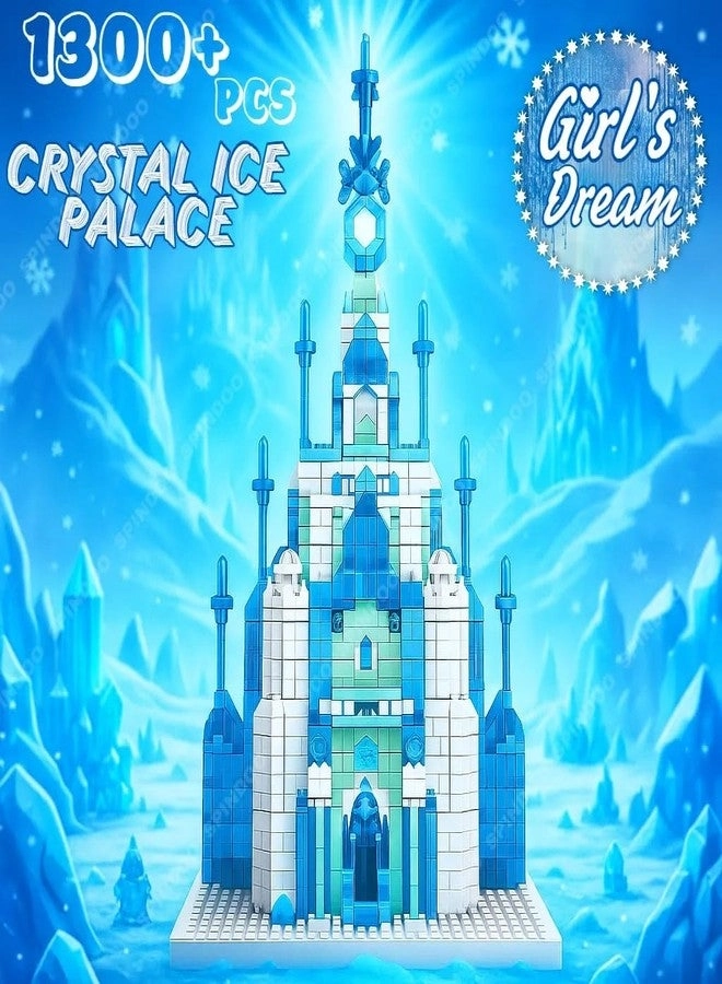 Blue Crystal Princess Castle - 1300+ pcs