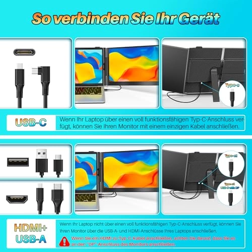 Laptop Monitor Extender - 15.6 Inches 1920 x 1080 Pixels