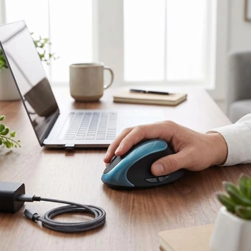 Vertical Mouse - Bluetooth 2.4G