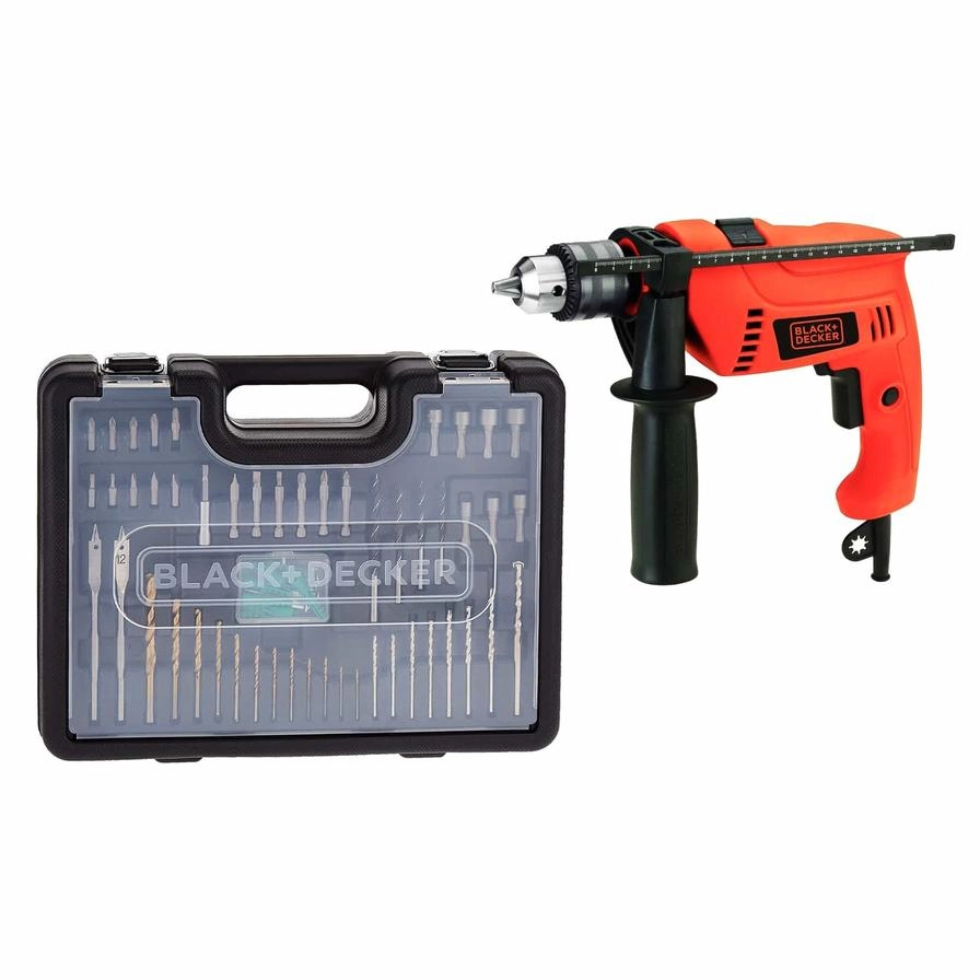 Corded Electric Hammer Percussion Drill - 650W 13mm Kit