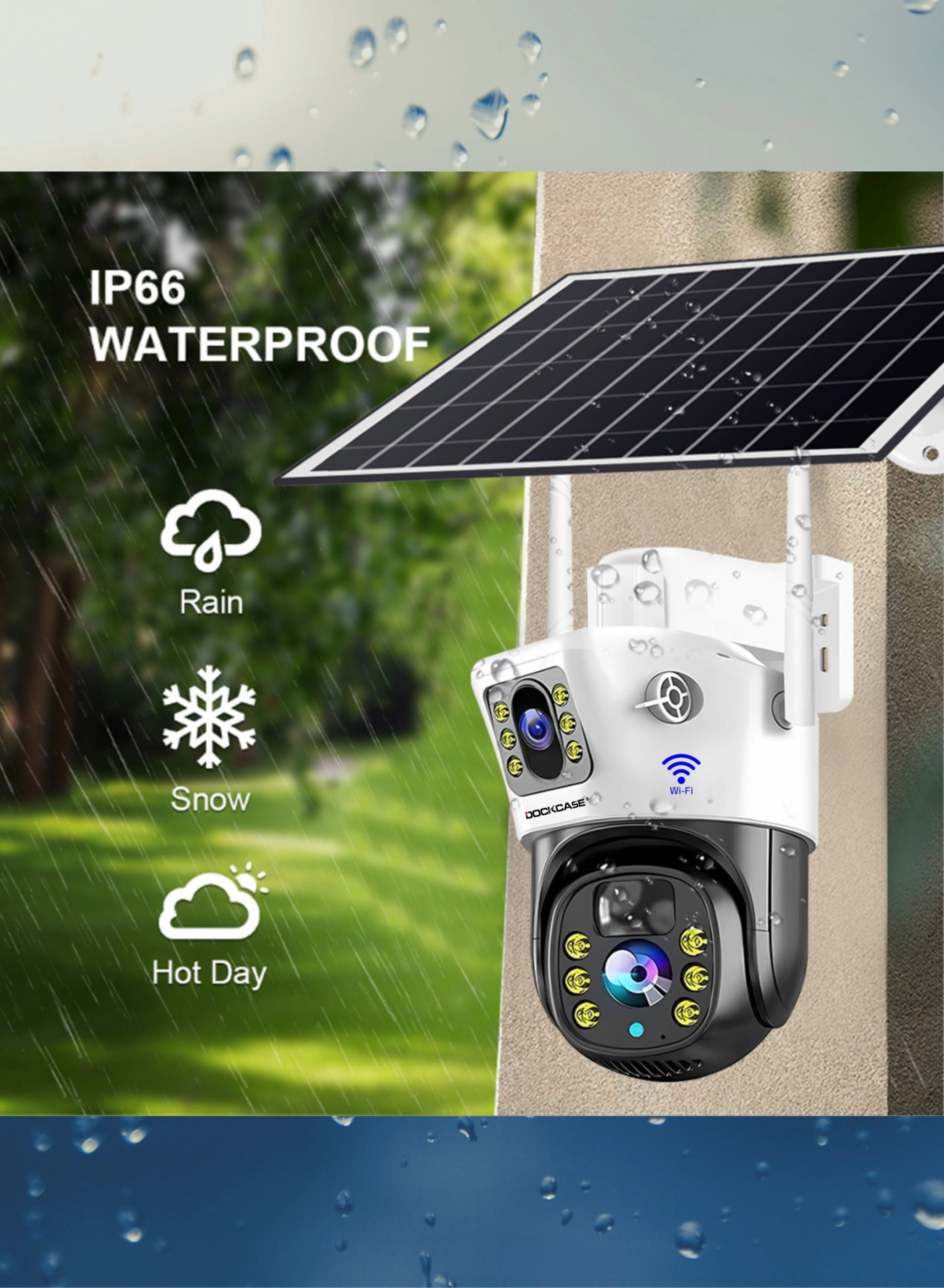 Indoor/Outdoor Security Solar Camera 4MP