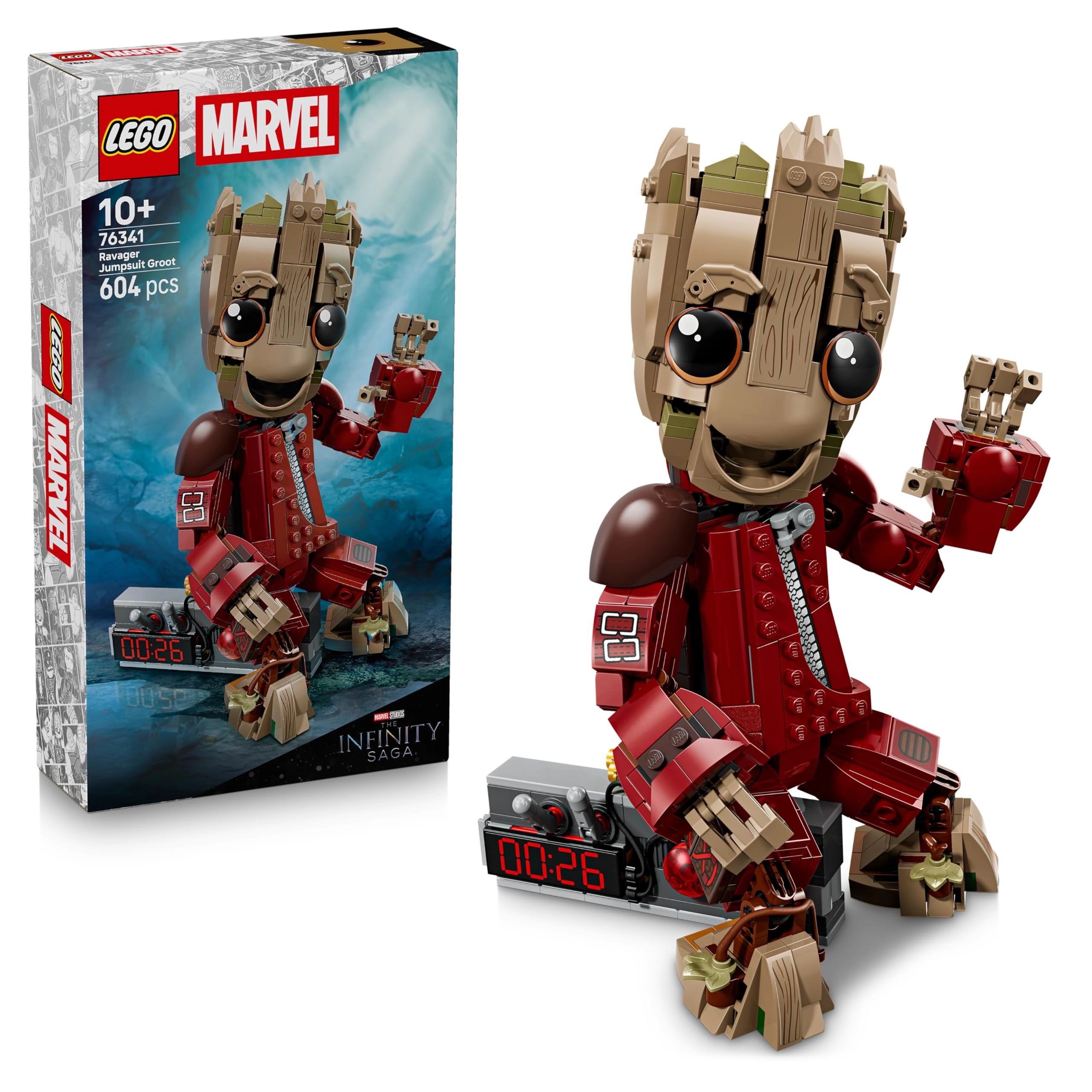 Marvel LEGO Ravager Jumpsuit Groot (76341)