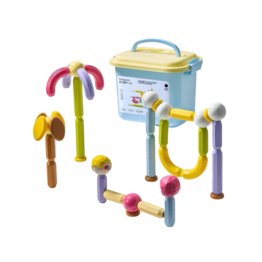 Babycare Magnetic Building Stick Blocks - Character Design Plus 60 pcs