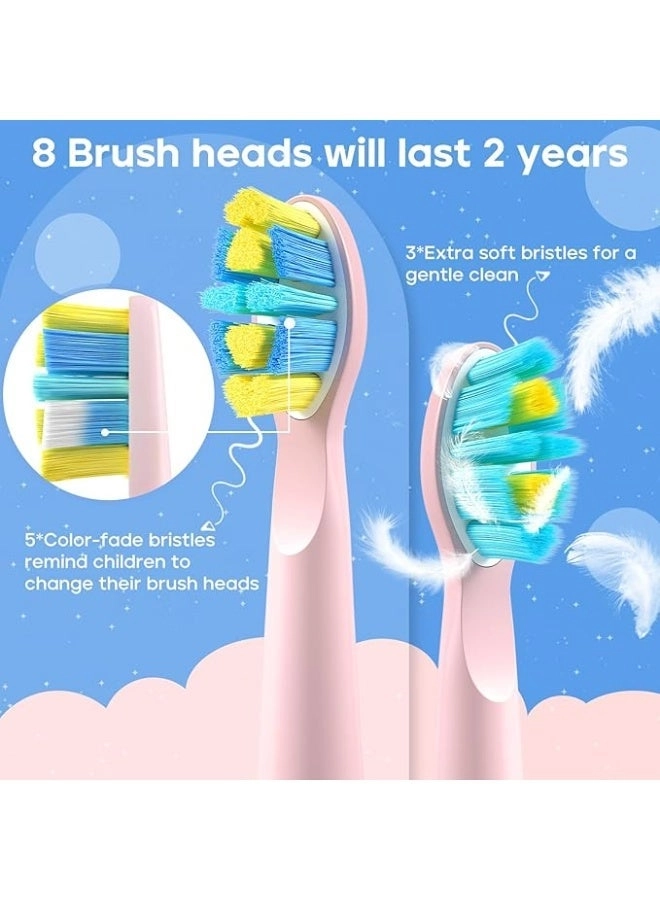 Kids Electric Toothbrush - 8 Brush Heads 5 Modes