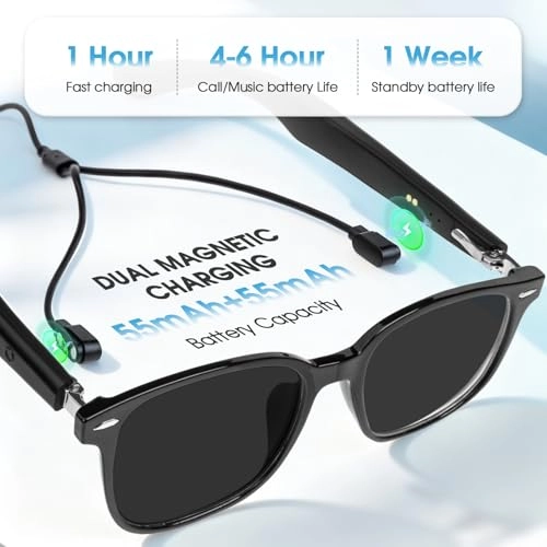 QT-35 - Bluetooth 5.4 140 Languages Black Frame Grey Lens