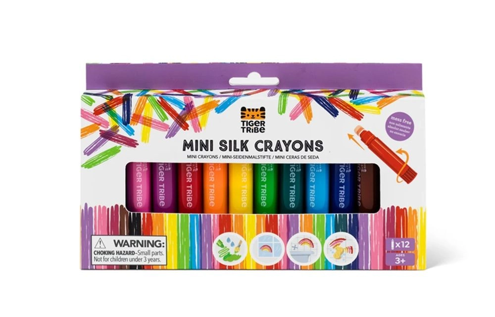 Mini Silk Crayons - 12 Pcs