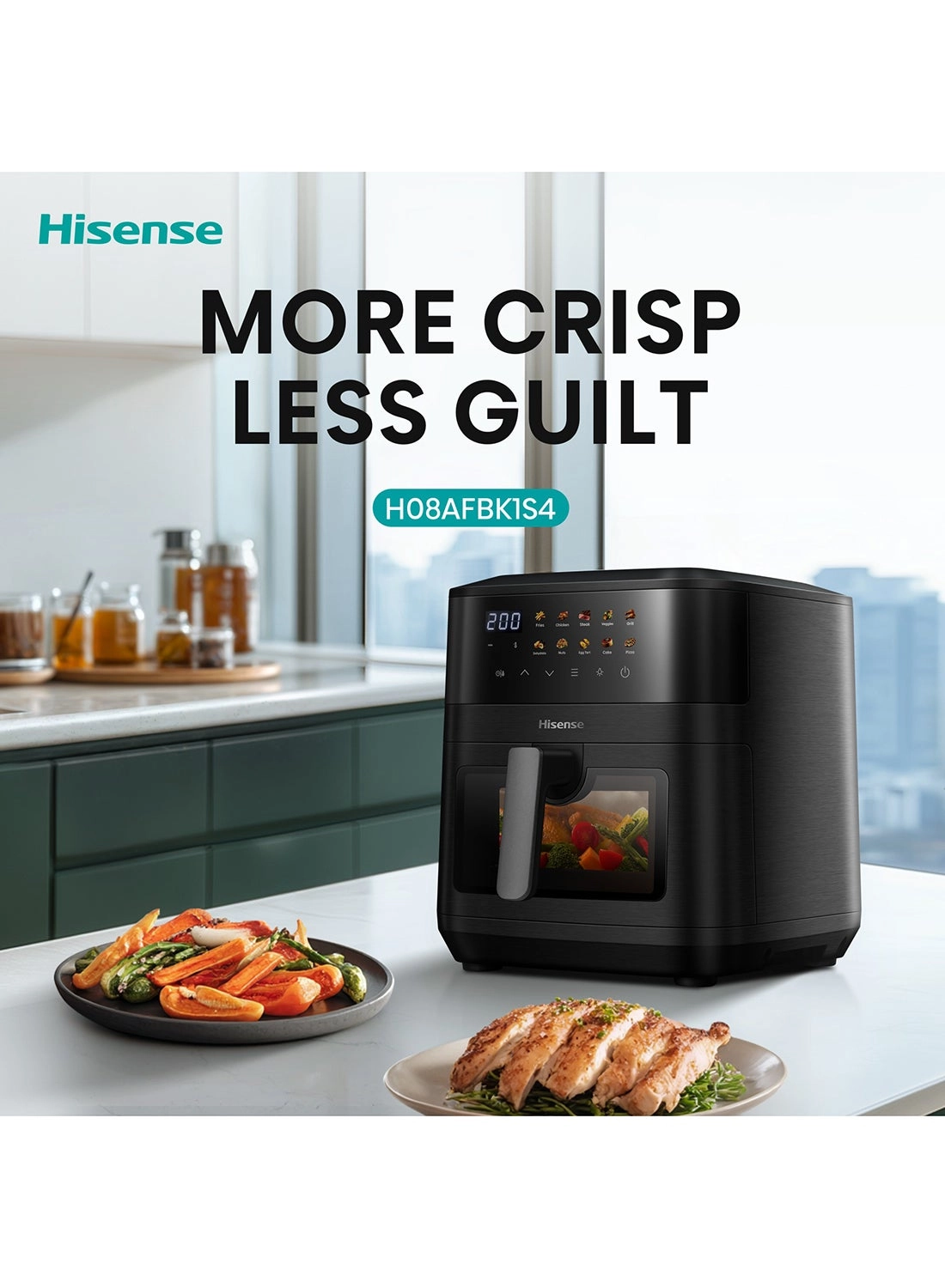 Dual Air Fryer H08AFBK1S4