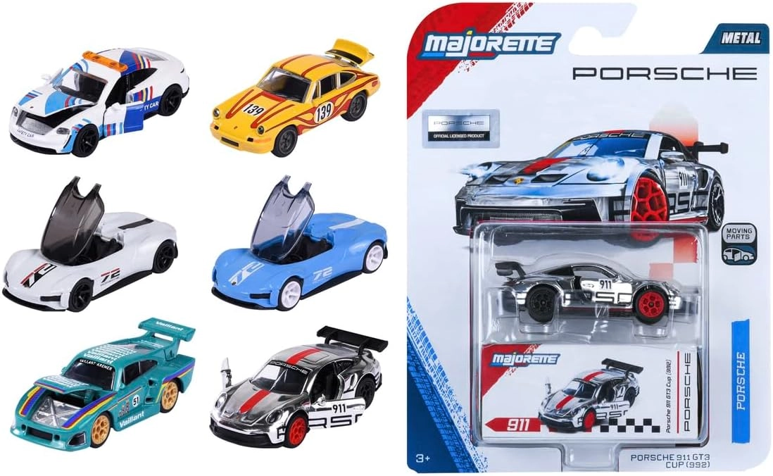 Majorette Porsche Deluxe Cars - Random selection 1 of 6