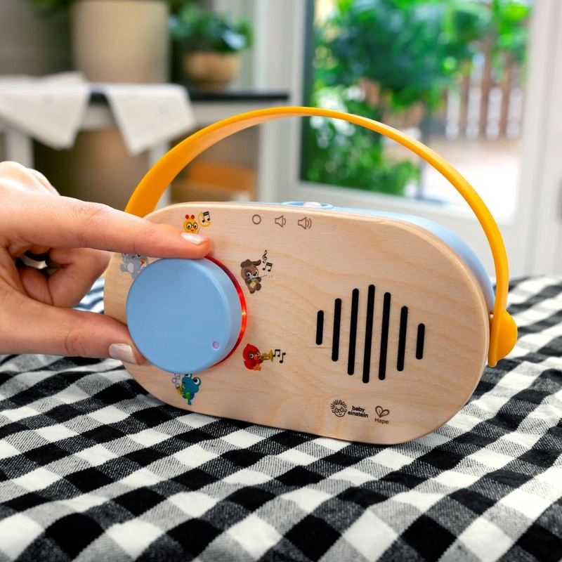 Discovery Toy Radio - Suitable for 6 months & above 58% Plastic, 39% Wood, 3% Electronic Parts.