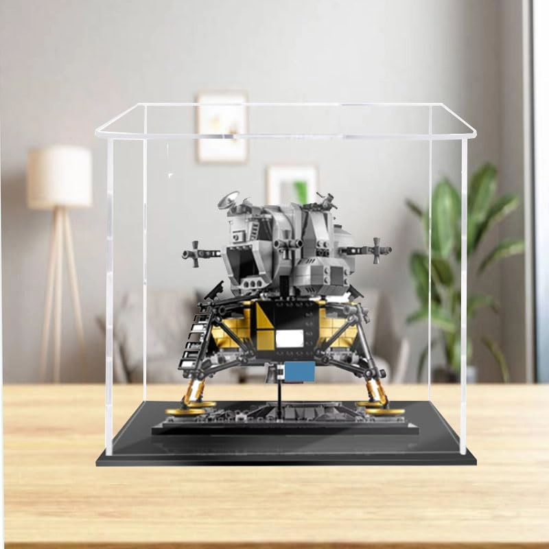 Acrylic Display Case - Compatible with Lego 10266 Black Bottom