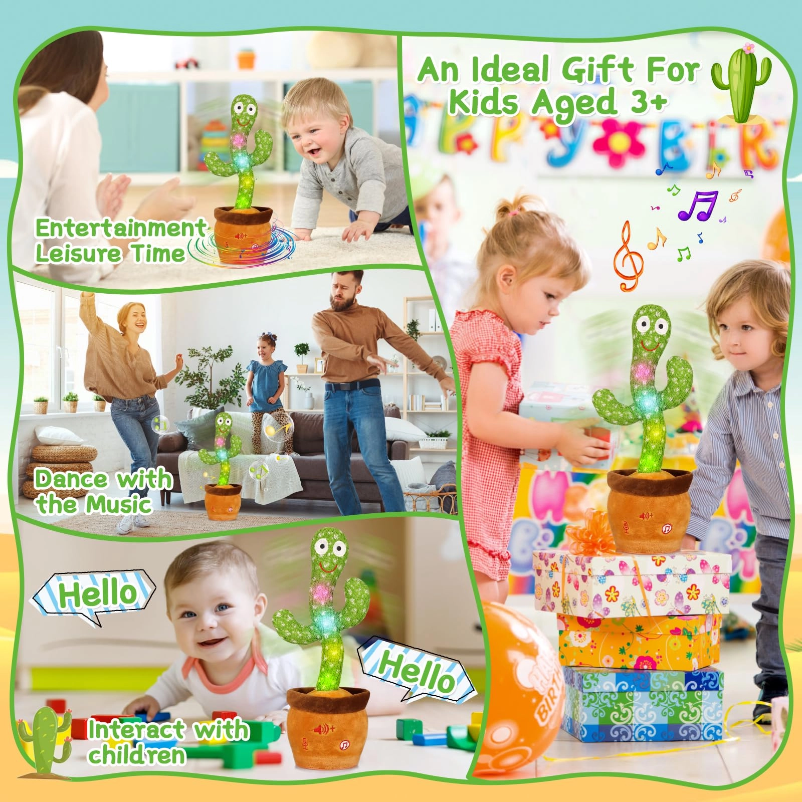 Christmas Dancing Cactus - 3 years+