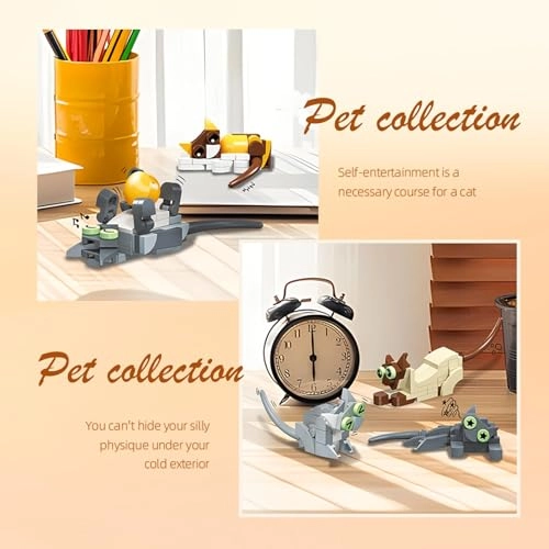 Cats Building Blocks - 9 unique cat models 443 pcs