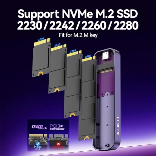 m.2 nvme 2280 Enclosure