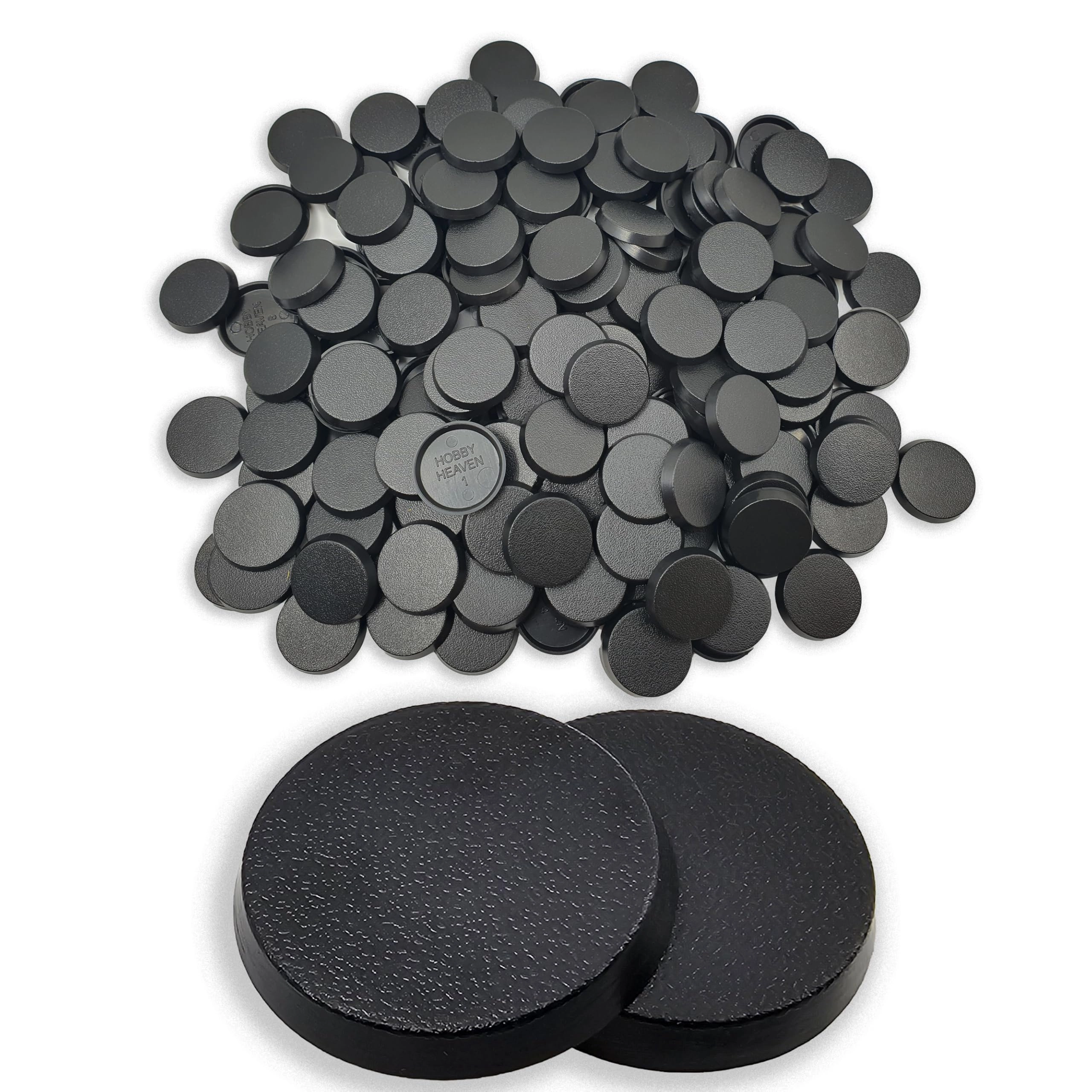 Hobby Heaven 25mm Round Plastic Warhammer Bases - 100 Pcs