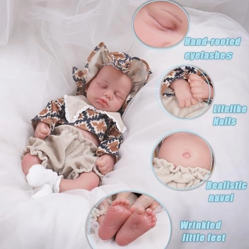 Reborn Baby Doll - 12 inch Full Body Silicone Baby Boy