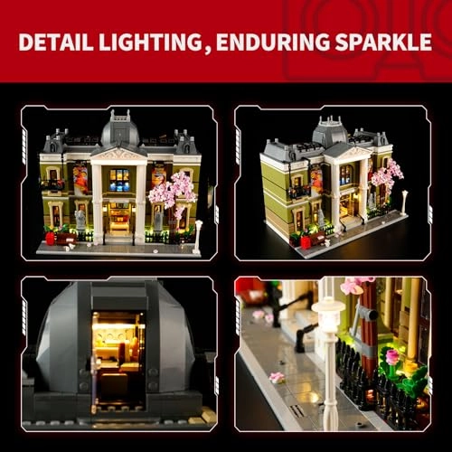 Lighting Kit for Natural History Museum - Compatible with Lego Icons Battery Powered