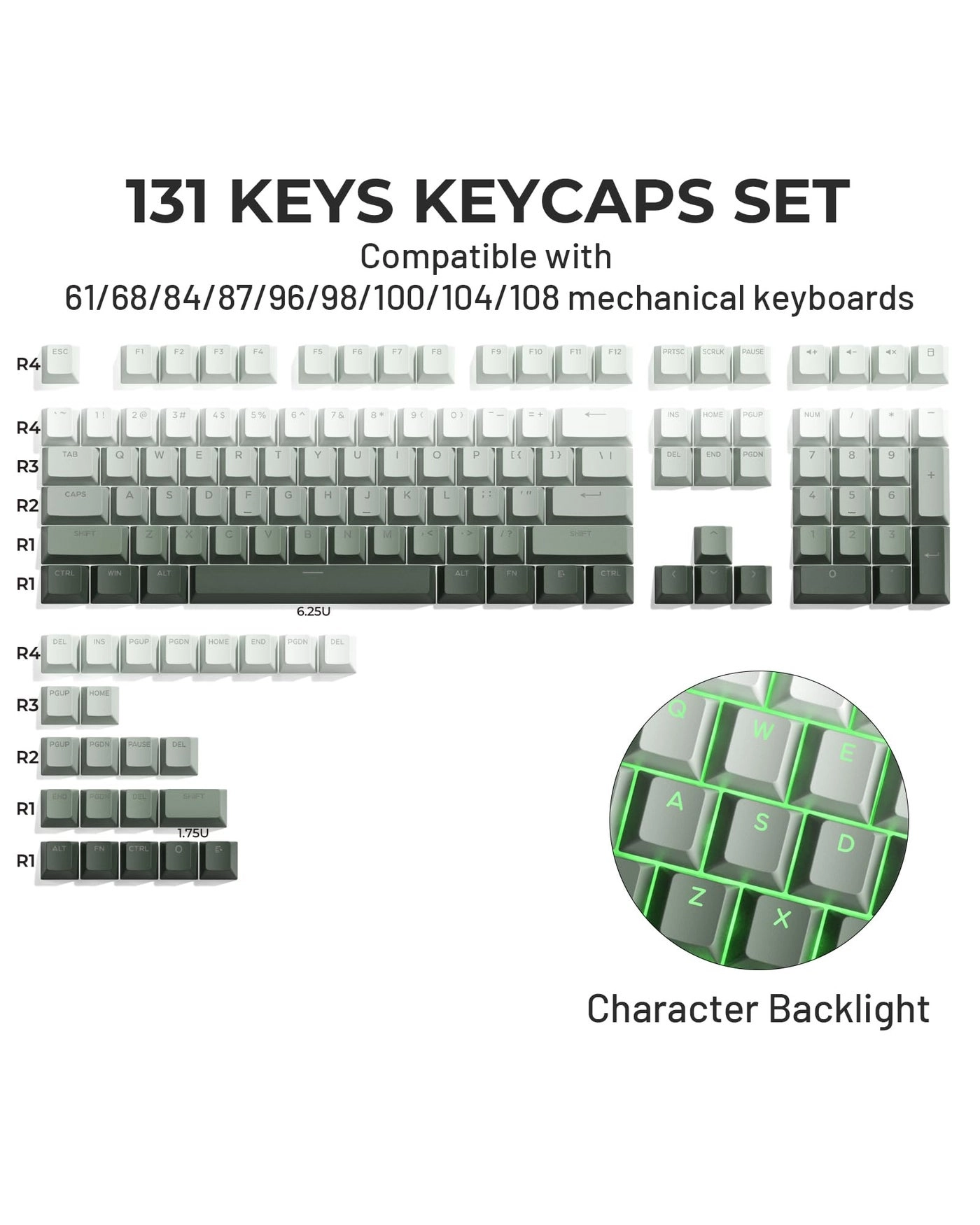 XVX Shine Through Keycaps