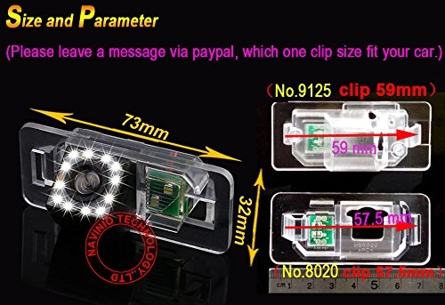 CCD car rear view camera - Night Vision Wireless 1280 x 720 pixels