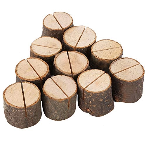 Stump Shape Card Holder - Wood