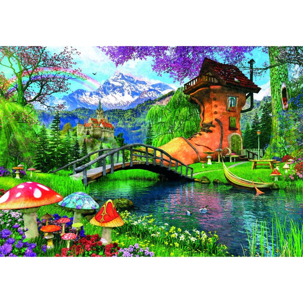 Old Shoe House Puzzle (527-35522) - 500 pcs