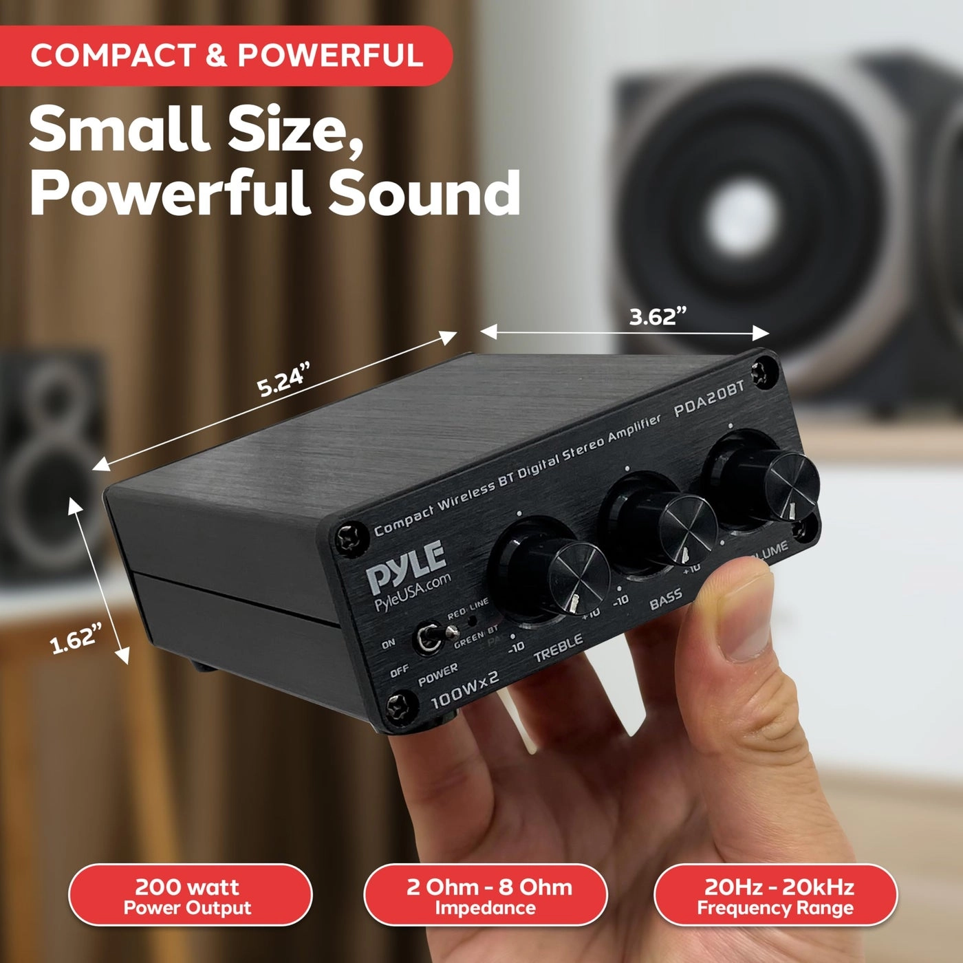 PDA20BT - Class D 2x100W