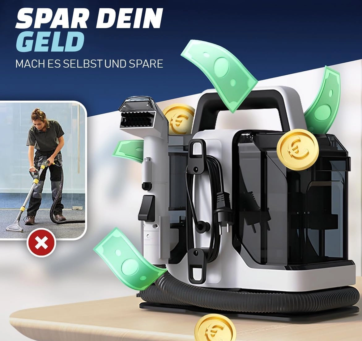 Carpet Spot Cleaner - Wet and Dry 450W