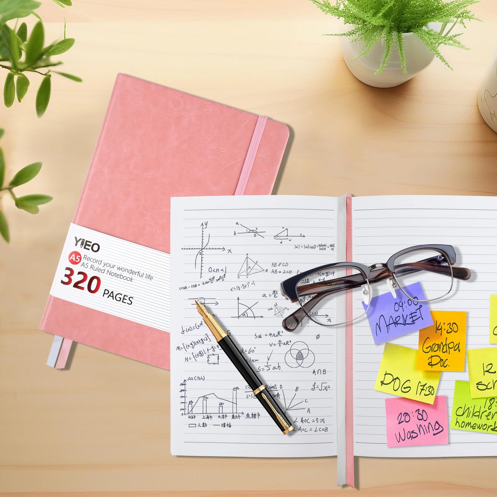 Notebook A5 Hardcover - Lined 160 Sheets