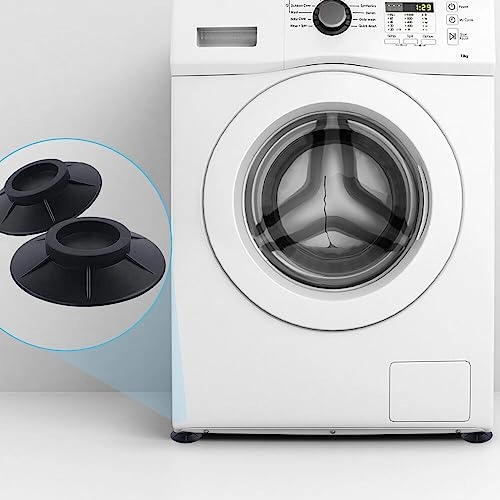 Anti Vibrant Pads - Washing Machine 4 Pack Black