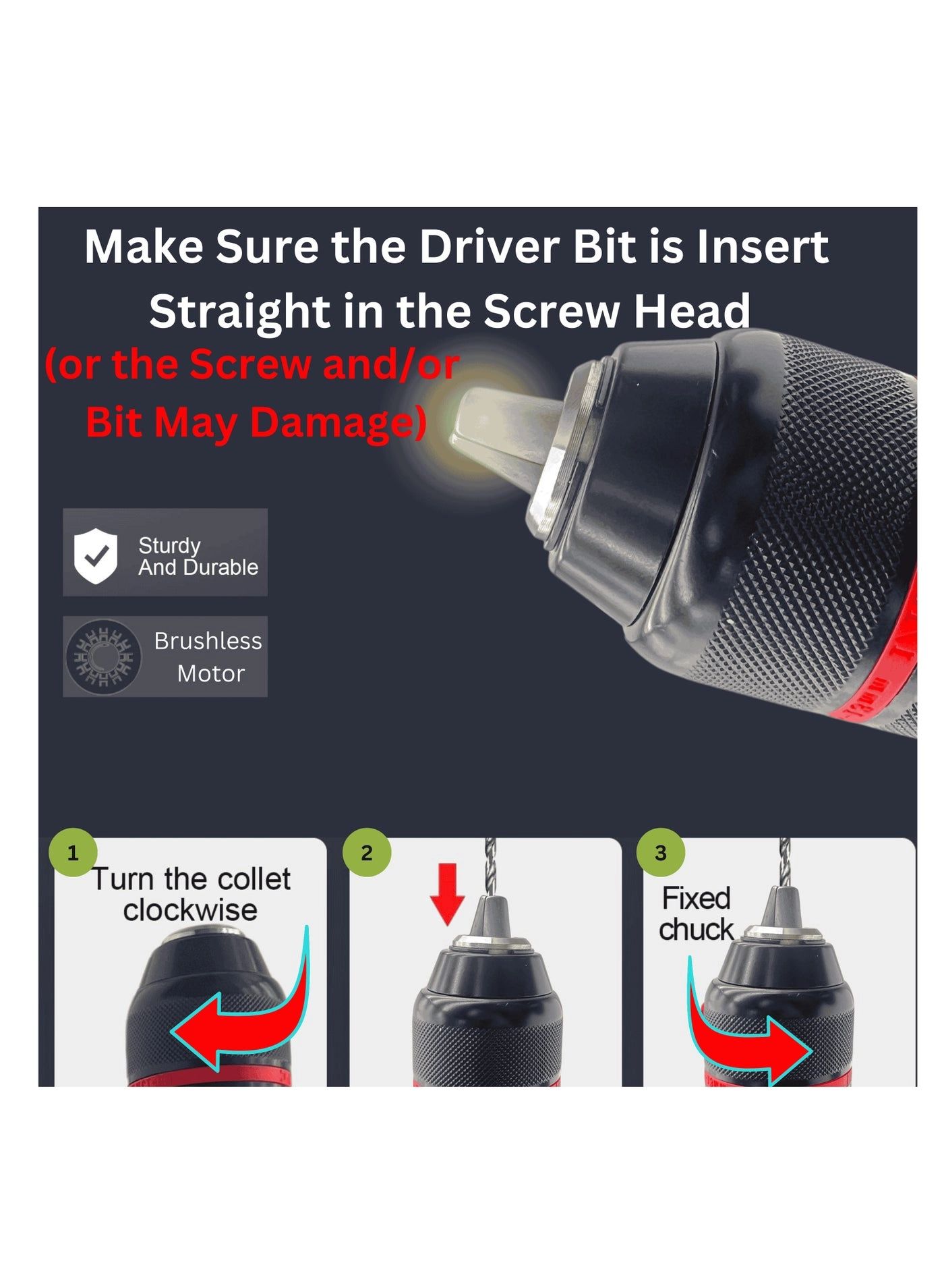 168VF Lithium Electric Drill - 168 Ampere-hour