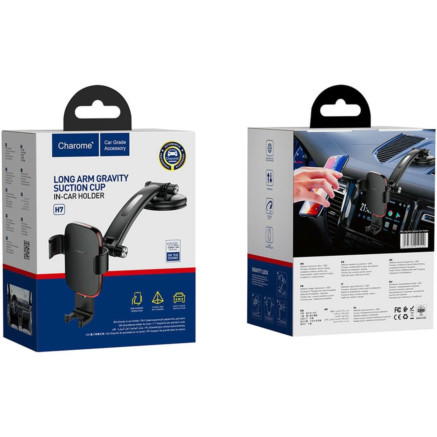 Long Arm Gravity Car Mount - Smartphones