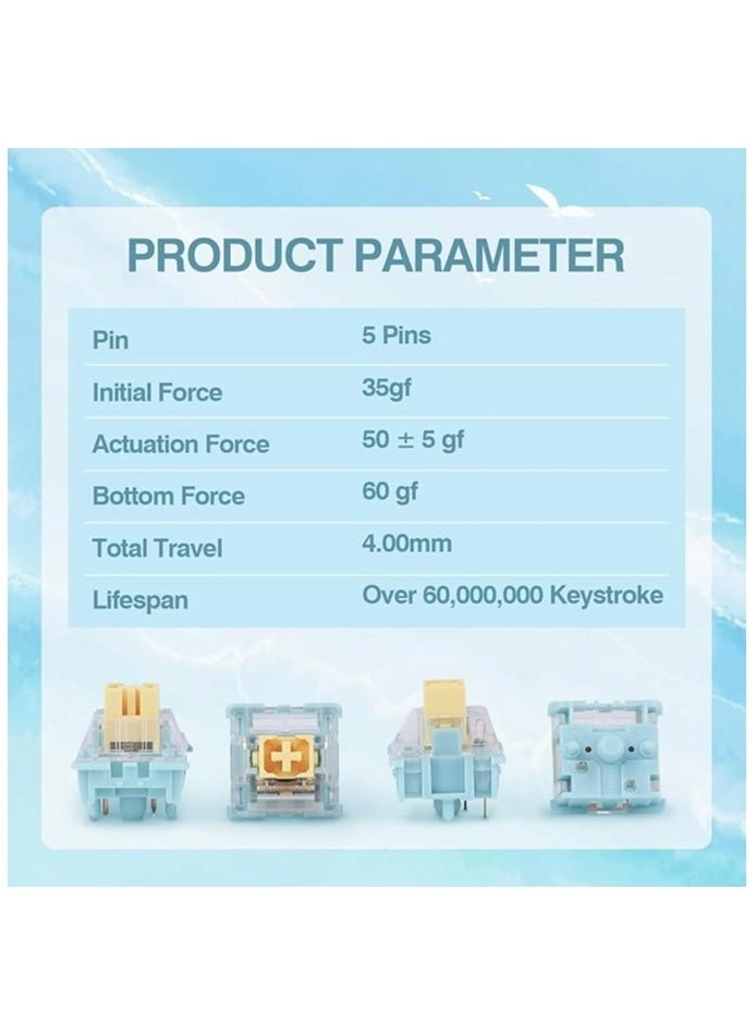 Sea Salt Mechanical Switches - 35 piece(s)
