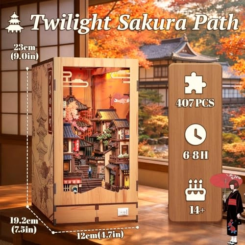 Book Nook Kit - Japanese Street at Dusk