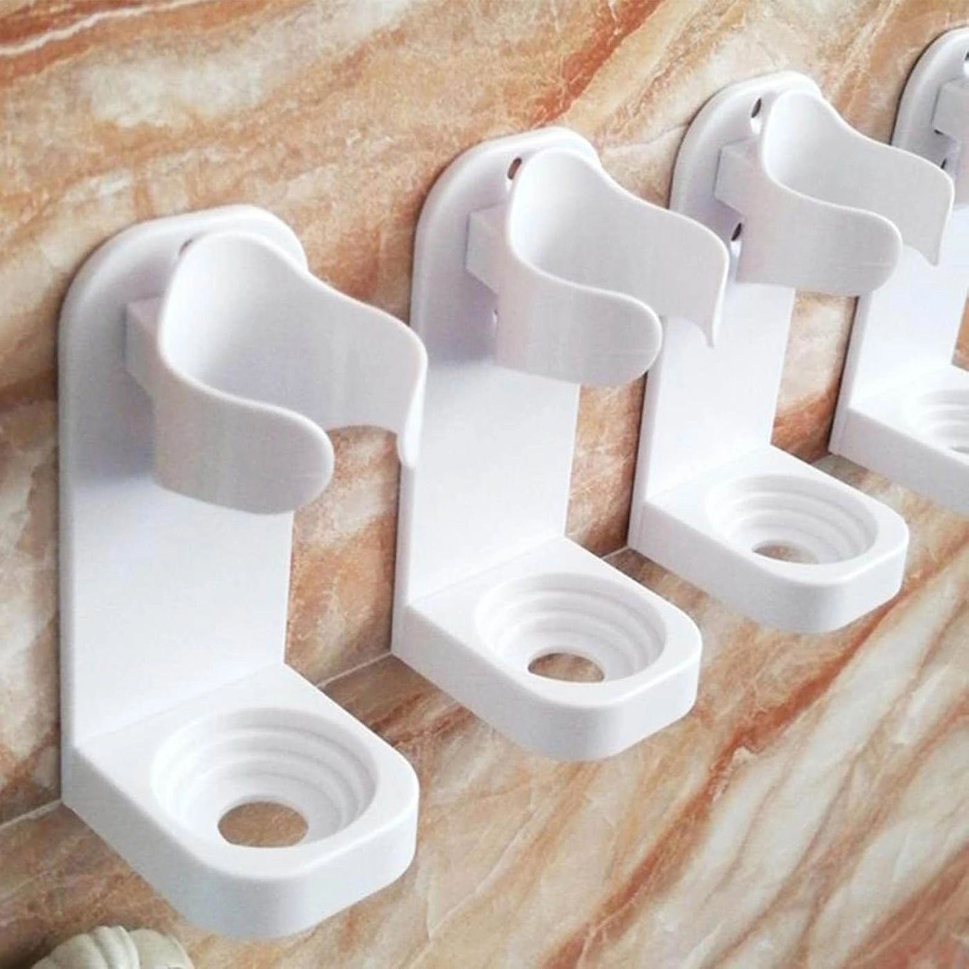 Toothbrush Wall Holder - Wall Mounted 2 Pcs