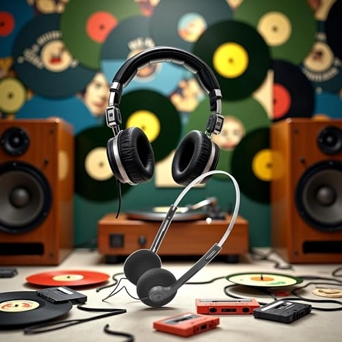 Retro Over-Ear Wired Headphone