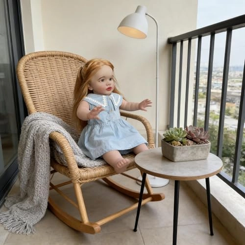 Pippa Reborn Baby Doll - 26 inch Cotton Vinyl Hand-rooted Curly Hair Ages 3+